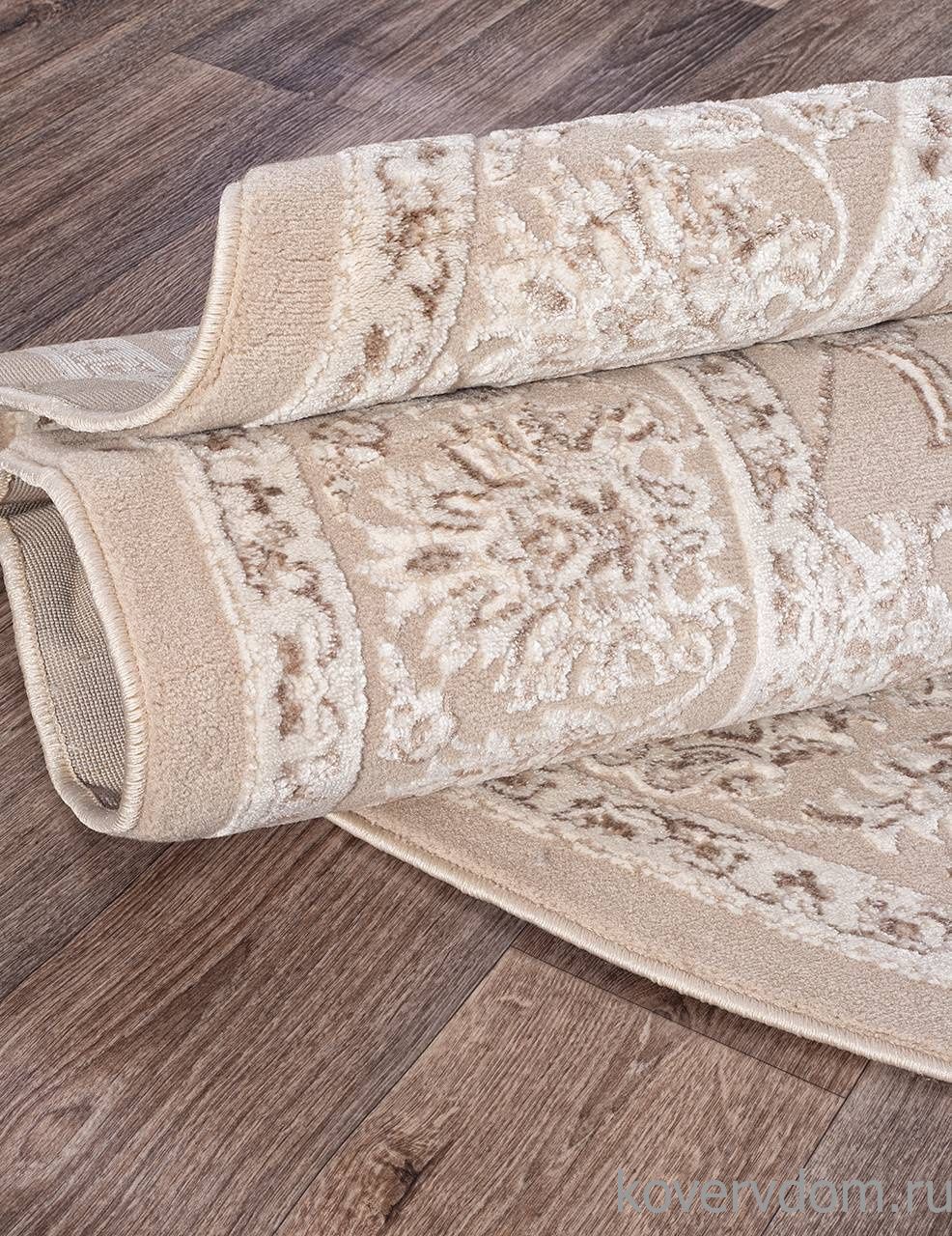 Ковер TOKIO 17483A D.BEIGE / L.BEIGE Овал