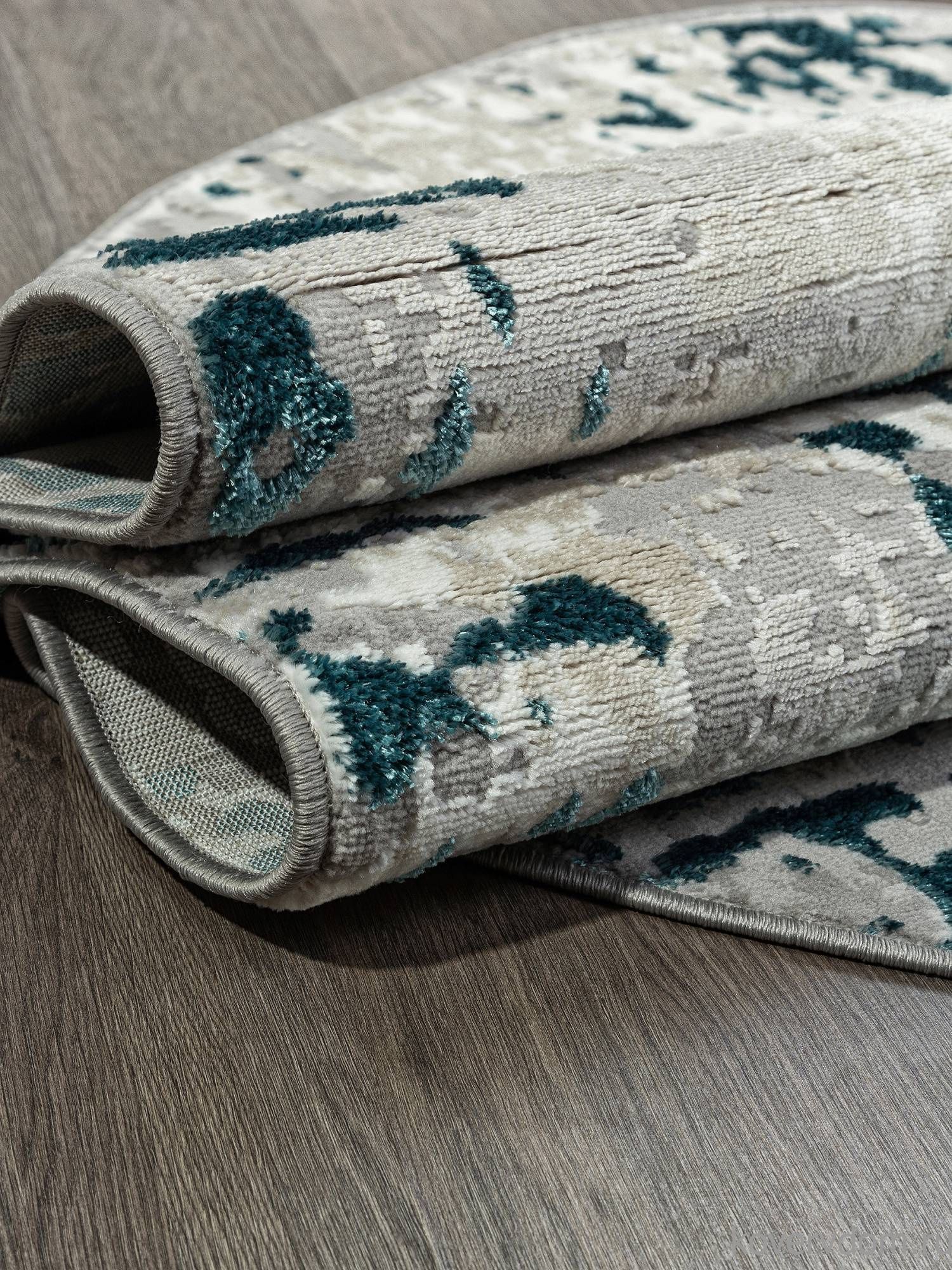 Ковер PALERMO F283 GRAY Овал