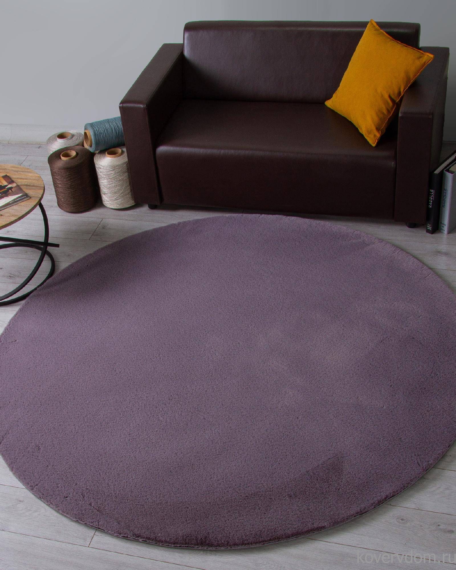 Ковер RABBIT LUXE PX2001 GRAY Круг