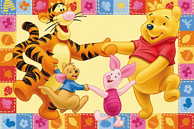 Ковер рельефный из Китая детский Disney Winnie Pooh 15214