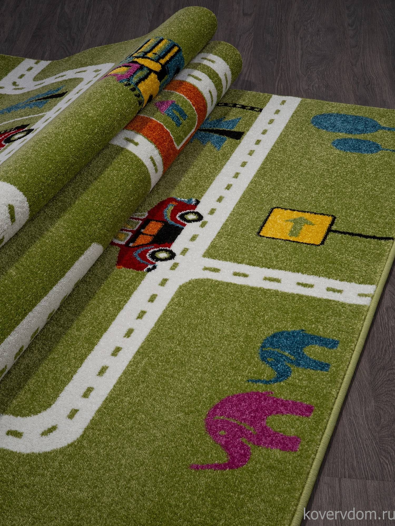 Ковер с дорогами ART KIDS LM03 GREEN Ковер с дорогами ART KIDS LM03 GREEN