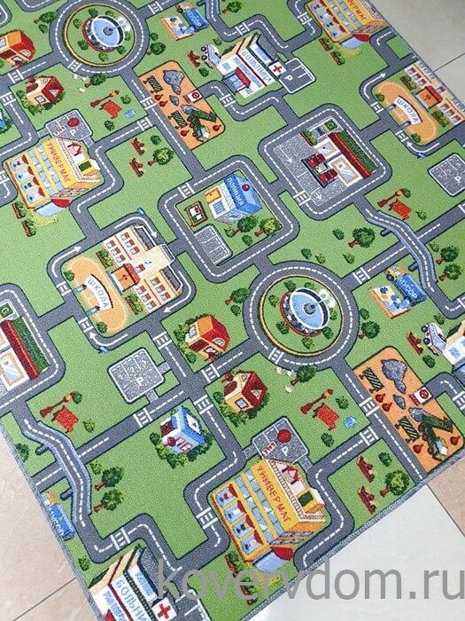 Детский ковер-палас с дорогами TOWN 1367-51