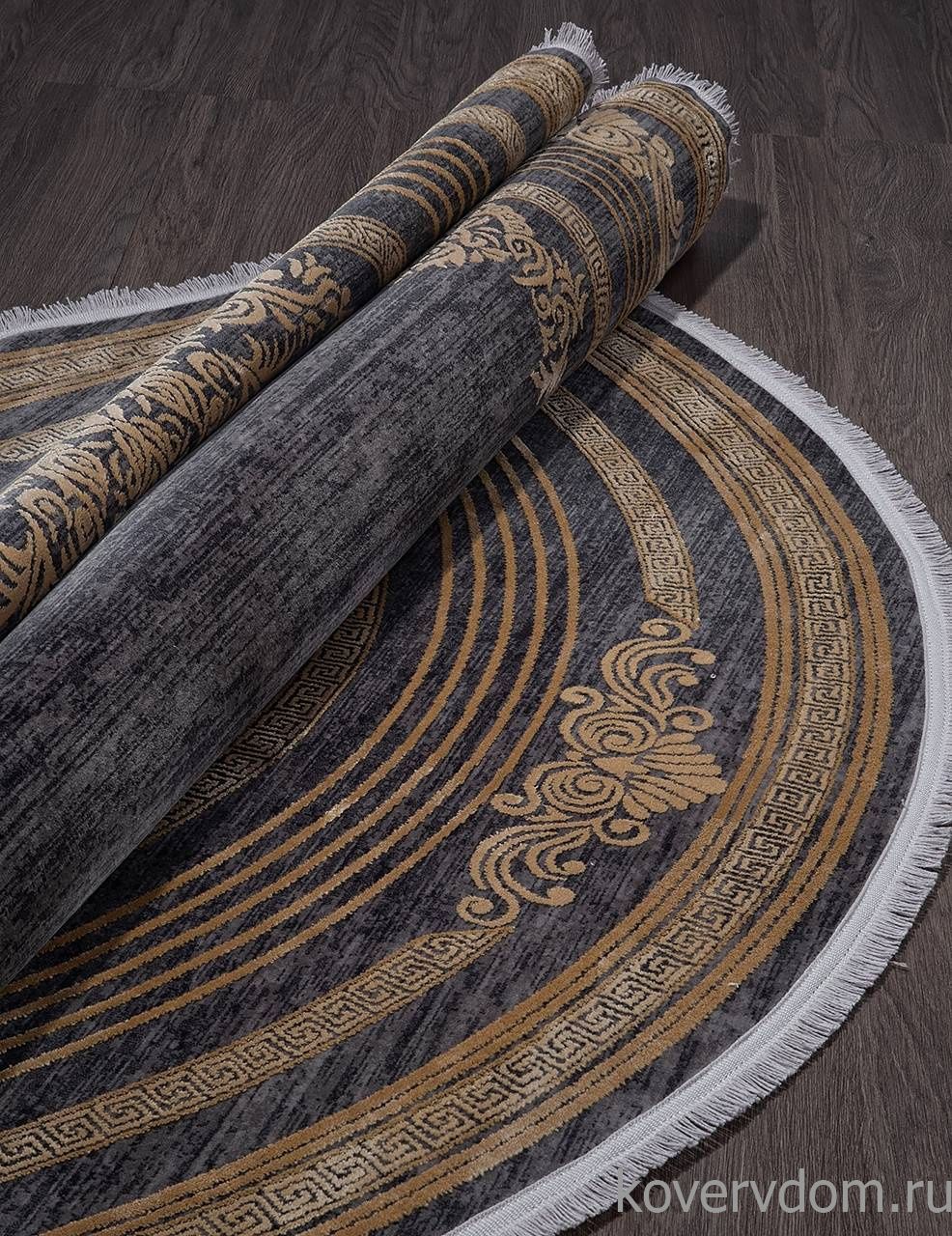 Ковер MILANO 21071Y D.GREY / L.YELLOW Круг