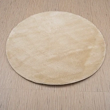 Круглый ковер в зал из искусственного меха Chic 1000A BEIGE_2000 круг