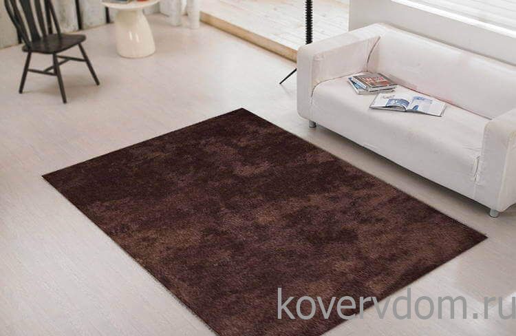 Ковер SHAGGY лавсан коричневый Ковер SHAGGY лавсан коричневый