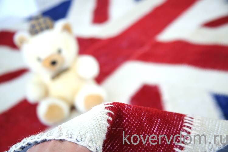 Ковер винтажный ручной работы Британский флаг Vintage Flag Patchwork 22228