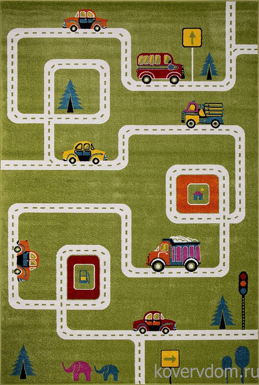 Ковер с дорогами ART KIDS LM03 GREEN Ковер с дорогами ART KIDS LM03 GREEN
