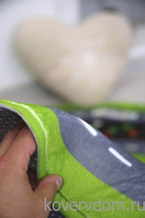 Детский развивающий 3D ковер с дорогами Лесная опушка 87100 круг  Детский развивающий 3D ковер с дорогами Лесная опушка 87100 круг