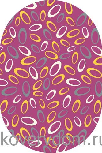 Ковер SUNRISE P838 PINK-GRAY Овал Ковер SUNRISE P838 PINK-GRAY Овал