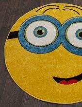 Ковер в детскую желтый CRYSTAL NC13 YELLOW Круг