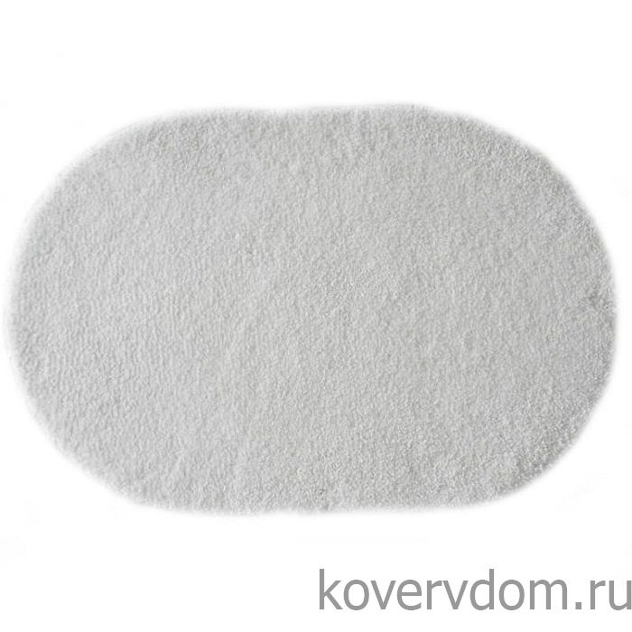 Ковер SHAGGY лавсан белый овальный Ковер SHAGGY лавсан белый овальный