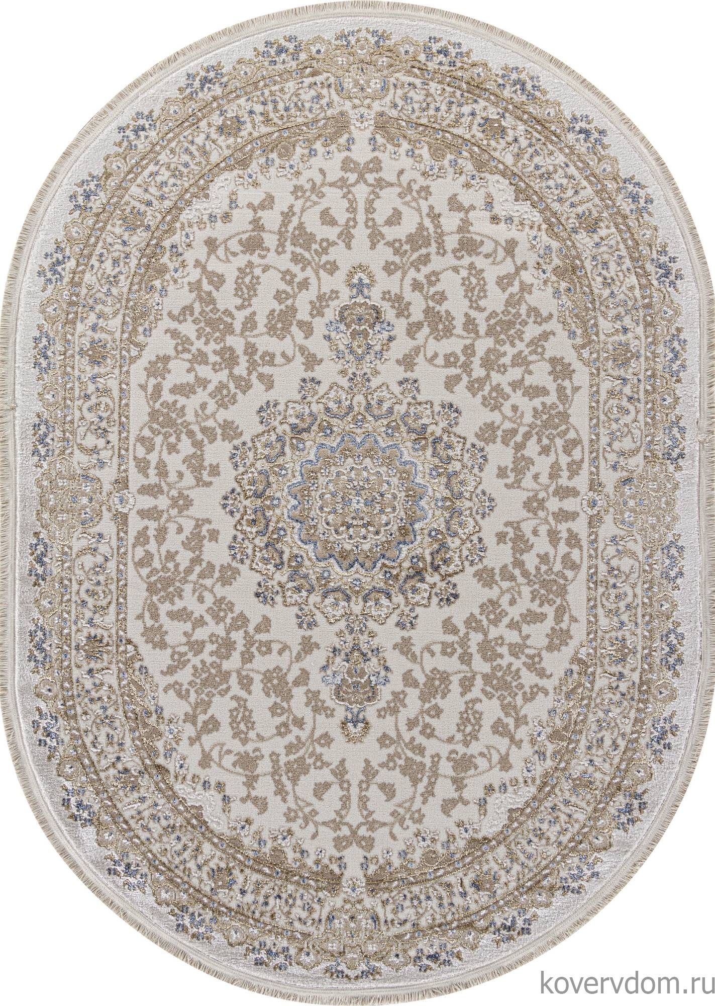 Ковер MOSSO 27239A CREAM / NAVY Овал