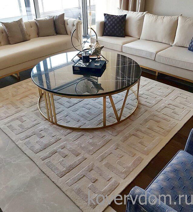 Ковер ручной работы FENDI-4 beige Ковер ручной работы FENDI-4 beige