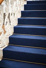 Овальный ковровая дорожка на лестницу однотонная для офиса на резиновой основе PP 806