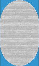 Ковер из Турции из полипропилена NENSI GL092G GREY / GREY Овал