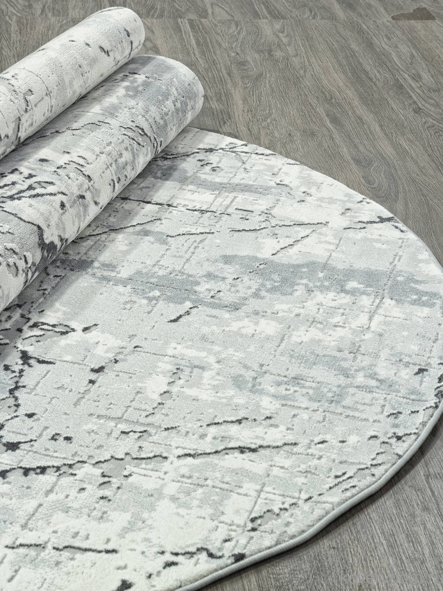 Ковер NENSI GL039G GREY / GREY Овал