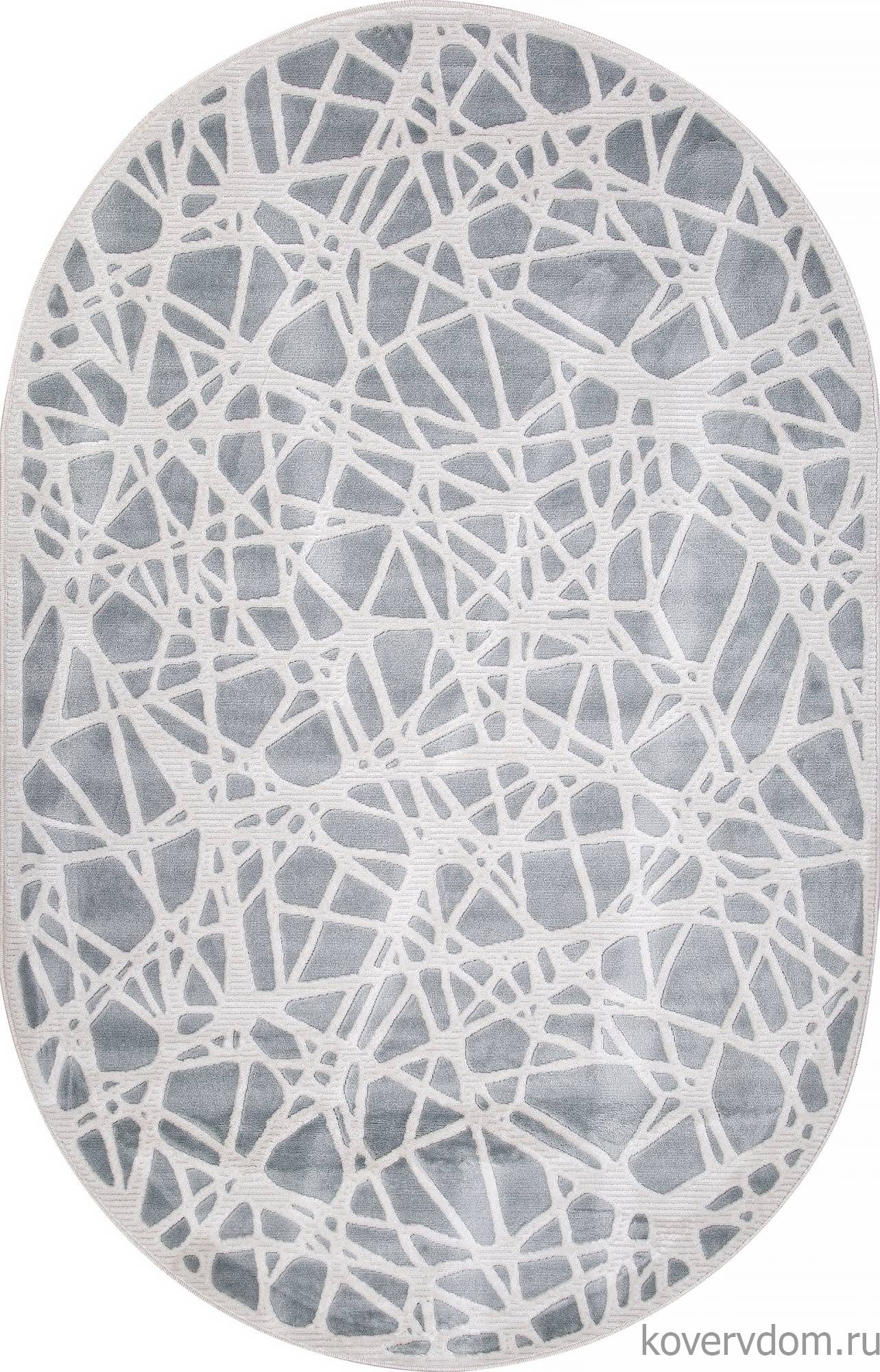 Ковер MIRANDA D967 BLUE-CREAM Овал Ковер MIRANDA D967 BLUE-CREAM Овал