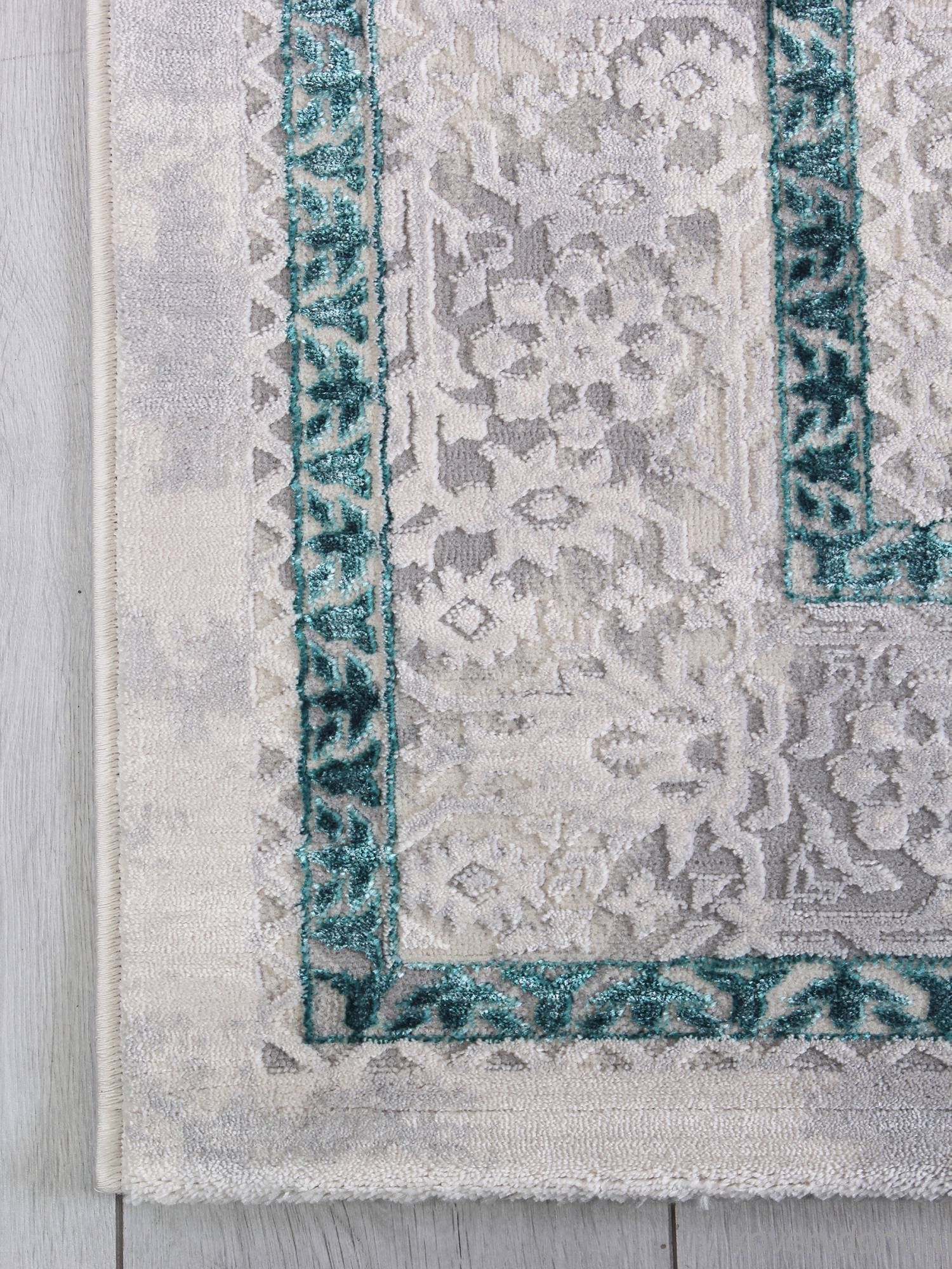 Ковер AMELI 9255A S.L.GREY / P.TURQUOISE